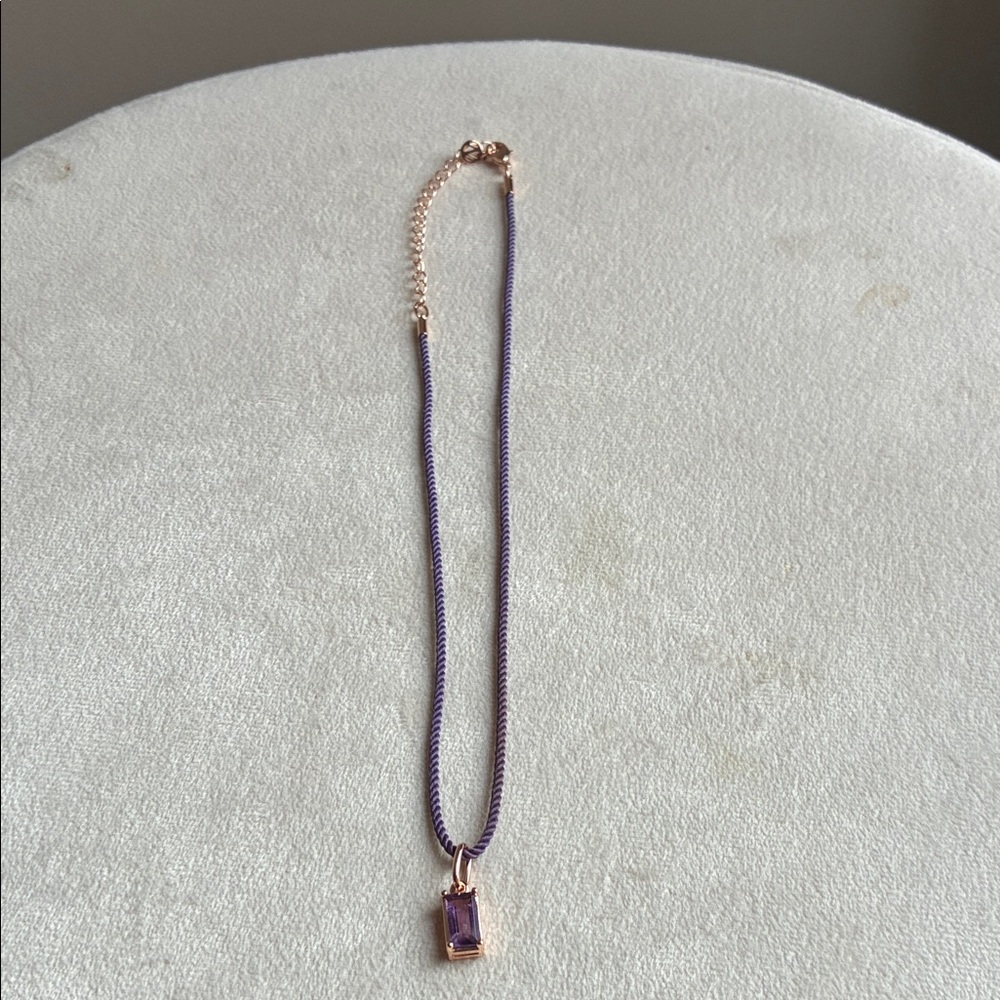 Chic Amethyst Pendant Necklace